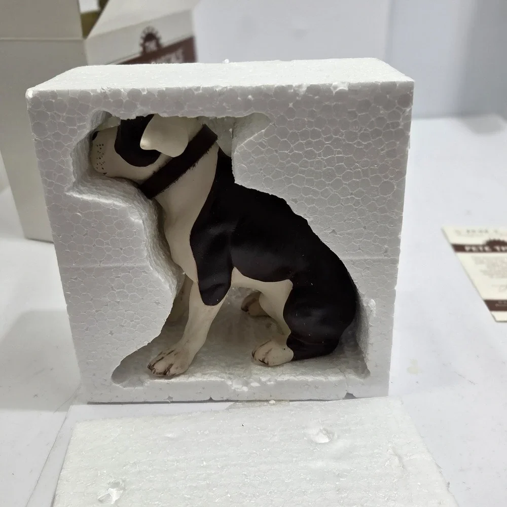 1995 The Little Rascals Pete The Pup Porcelain Figurine Hamilton COA VTG HTF